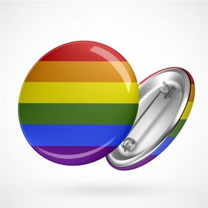 HUURAA! Button Gay Pride Regenbogen LGBTQ Geschenk Idee Anstecker Motiv Pin