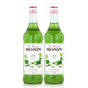 Monin Sirup Gurke 1L - Cocktails Milchshakes Kaffeesirup (2er Pack)