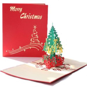 3D-Weihnachtskarten, Pop-Up-Weihnachtskarte, Weihnachtsgrußkarten mit Umschlägen, bestes Geschenk für Weihnachten, Weihnachtsgeschenkkarte (Weihnachtsbaum)