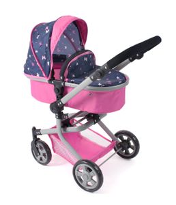 Chic 2000 Kombi-Puppenwagen "MIKA" in Butterfly navy-pink 595-33