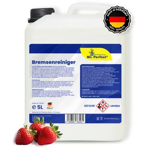 Mr. Perfect® - Bremsenreiniger 5 l | Bremsenpflege im praktischen 5 l Tank | Schnelle und effektive Reinigung | Acetonfrei | Idealer Werkstattreiniger | Extrem kurze Verdunstungszeit