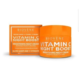 Biovene Vitamin C Night Boost Brightening Night Cream Intense Moisturizing 50 Ml