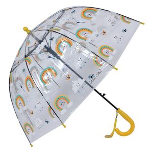Juleeze Kinderregenschirm Ø 65x65 cm Gelb Kunststoff Regenbogen