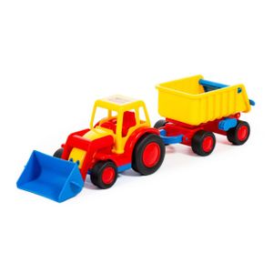 Traktor mit Schaufel und Anhänger - BASICS von wadertoys