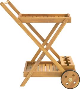 vidaXL Teewagen 54x87x90 cm Massivholz Akazie