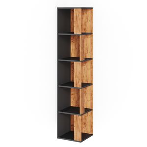 Vicco Corner shelf Lio, 33.3 x 162.2 cm, Gold power oak/Anthracite