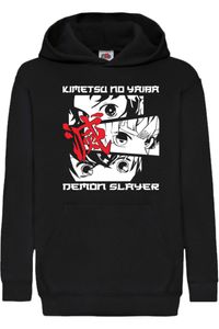 Kimetsu No Yaiba Kinder Kapuzenpullover Sweatshirts Anime Manga Demon  Slayer Kimetsu no Yaiba, 9-11 ani (140-152) / Schwarz