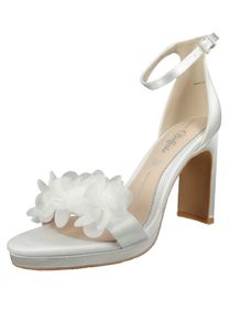 Buffalo Chiara-Hochzeitsschuh Damen Sandalette in Weiß, Größe 40