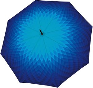 doppler Stockregenschirm Regenschirm Carbonsteel Long AC Fusion Blue blau