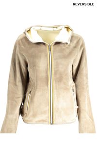 K-WAY Perfect Ladies Sweatshirt mit Reißverschluss Beige Farbe: beige, Größe: L