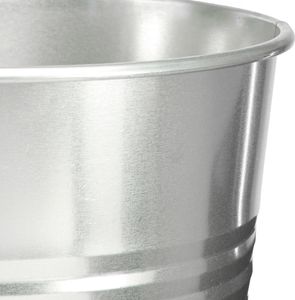 Wazon dekoracyjny srebrny metalowy stożkowy wazon podłogowy 49cm na suszone kwiaty sztuczne