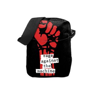 RockSax - Umhängetasche "Fistful", Wut gegen die Maschine RA394 (Einheitsgröße) (Schwarz/Rot/Weiß)