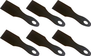 METALTEX Raclettespachtel 14x4cm schwarz 6 Stück