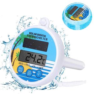 Digitales Solar-Pool-Thermometer, schwimmendes Wasser-Thermometer, Digital Thermometer für Ihnen & AußenELENZ297-wh