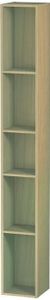 Duravit Regalelement L-CUBE 180 x 180 x 1400 mm mediterrane eiche