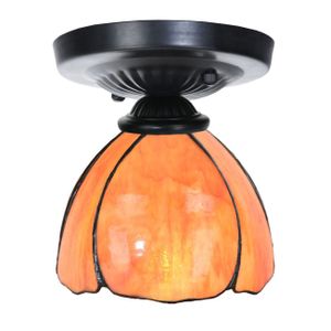 Art Deco Trade - Tiffany-Deckenleuchte schwarz mit Tulipa