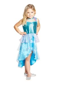 Karneval Kinder Kostüm Meerjungfrau Nixe Kleid verkleiden Größe 140