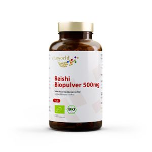 Vita World Reishi Biopulver 500 mg | 120 Kapseln