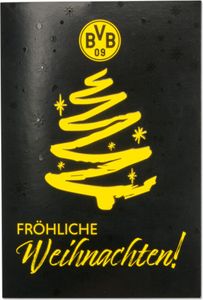 Borussia Dortmund BVB Weihnachtsgrußkarte