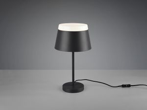 Trio Leuchten - Design Tischlampe grau - Esra I Wohnzimmer I Schlafzimmer - Stahl Rund - LED geeignet E14
