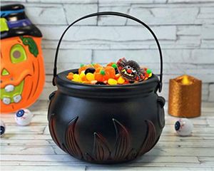 Doniczka czarna 17 cm czarownica Halloween