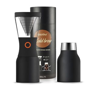 Asobu Cold Brew Kaffeezubereiter 1 Liter schwarz