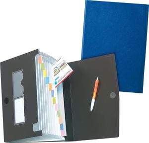 Herlitz Fächermappe A4 PP 12 Fächer fs Klettverschluss