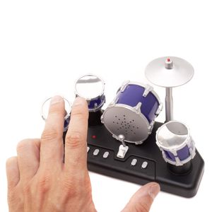 Elektrisches Mini Schlagzeug - Elektronische Micro Finger-Drums mit Aufnahmefunktion