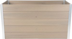 dobar WPC Hochbeet XXL, Silbergrau, 146x70x75 cm
