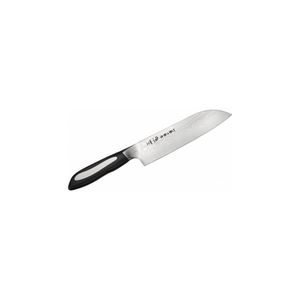 Tojiro Noże kuchenne Nóż Santoku ZE Stali Nierdzewnej Flash Czarny 18 CM, ffsa180