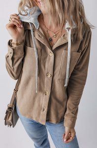 OMG Hemdjacke für Frauen Firomsaas khaki L
