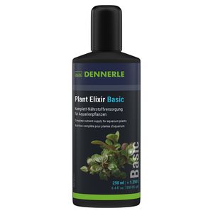 Dennerle Plant Elixir Basic, 250 ml - Komplett-Nährstoffversorgung für Aquarienpflanzen, Universaldünger für sattgrüne Blätter