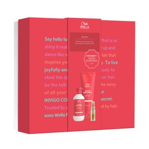 Wella Professionals Invigo Color Brilliance Gift Box - Shampoo 300 ml + Conditioner 200 ml + Oil Reflections 30 ml