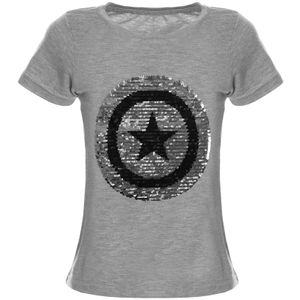 BEZLIT Mädchen Wende Pailletten T-Shirt mit tollem Motiv Grau 104