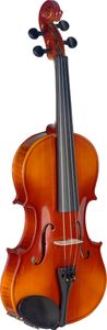 Stagg VN-4/4 L 4/4 Geige im Set mit Softcase Hartholzgriffbrett Kun...