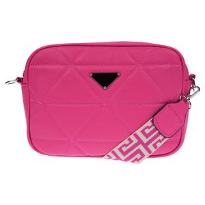 Kleine Damen Tasche Schultertasche Umhängetasche Henkeltasche Leder Optik Bag Pink