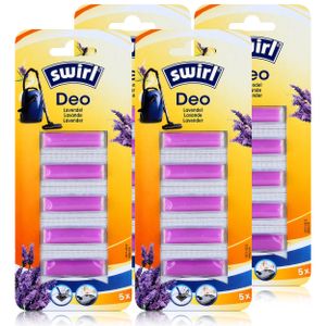Swirl Staubsauger Deo Lavendel 5 Duftsticks - Für Staubsaugerbeutel (4er Pack)
