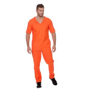 Anzug amerikanischer Häftling Gefangener Sträfling Prisoner orange, Groesse:60