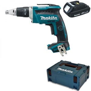 Makita Akku-Schnellbauschrauber DFS452Y1J + Akku BL1815N 18V im MAKPAC 2
