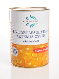 Embryo Fischfutter von Artemiadirect - Schlüpfende entkapselte Artemia Eier 85-95% 1000 ml