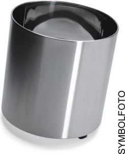 Graepel G-Line Pro NAXOS Blumenübertöpfe aus Edelstahl poliert in 6 Größen mit Rädern, Größe Graepel:b 31 x h 32 - Liter 21