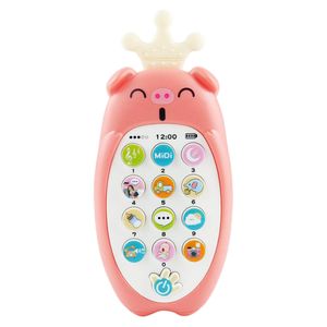 Baby Spielzeug Telefon, Singen und Zählen Spielzeug Handy für Kleinkinder, rolle Spielen Baby Telefon für Early Learning Pädagogisches Geschenk Farbe Rosa
