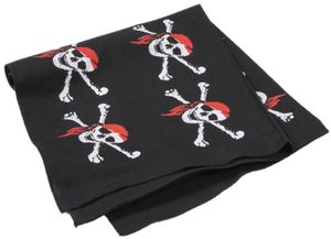 modAS Vierecktuch Bandana Kopftuch ca. 54x54 cm- Tuch in verschiedenen Designs und Farben aus Baumwolle mit Pirat Totenkopf-Design