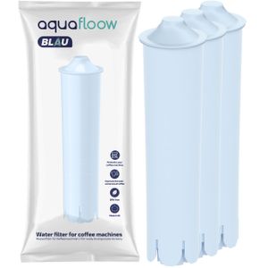 3x Aquafloow Blau Wasserfilter für Jura Kaffeemaschinen Impressa, Ena Giga Classic
