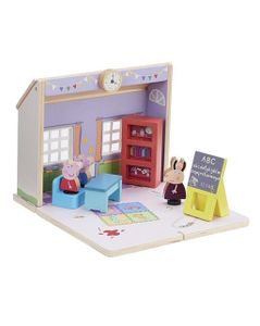 Peppa Wutz Holz Spielzeug - Schulhaus (mit Figuren & Accessoires) Holzspielzeug Pig