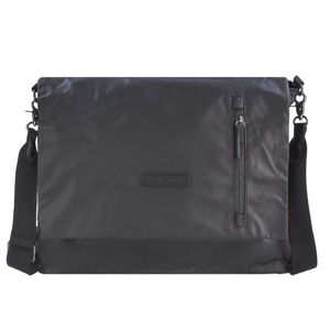 Greenburry Umhängetasche Schultertasche Messenger Bag Aviator Waterproof mit Tabletfach 31x22cm schwarz