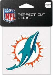 Wincraft nálepka 10x10cm - NFL Miami Dolphins