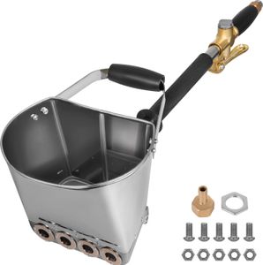 Putzwerfer 4 Jet Sprühmaschine Mörser Sprüher Zementmörtel Sprühpistole Mörtelspritze Putzpistole DIY Wandmalerei