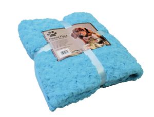 Nobby Fleece Plaid "SUPER SOFT" : Hellblau 60 x 85cm Farbe: Hellblau Größe: 60 x 85cm