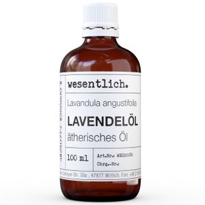 Lavendelöl (100ml) - naturreines, ätherisches Öl von wesentlich